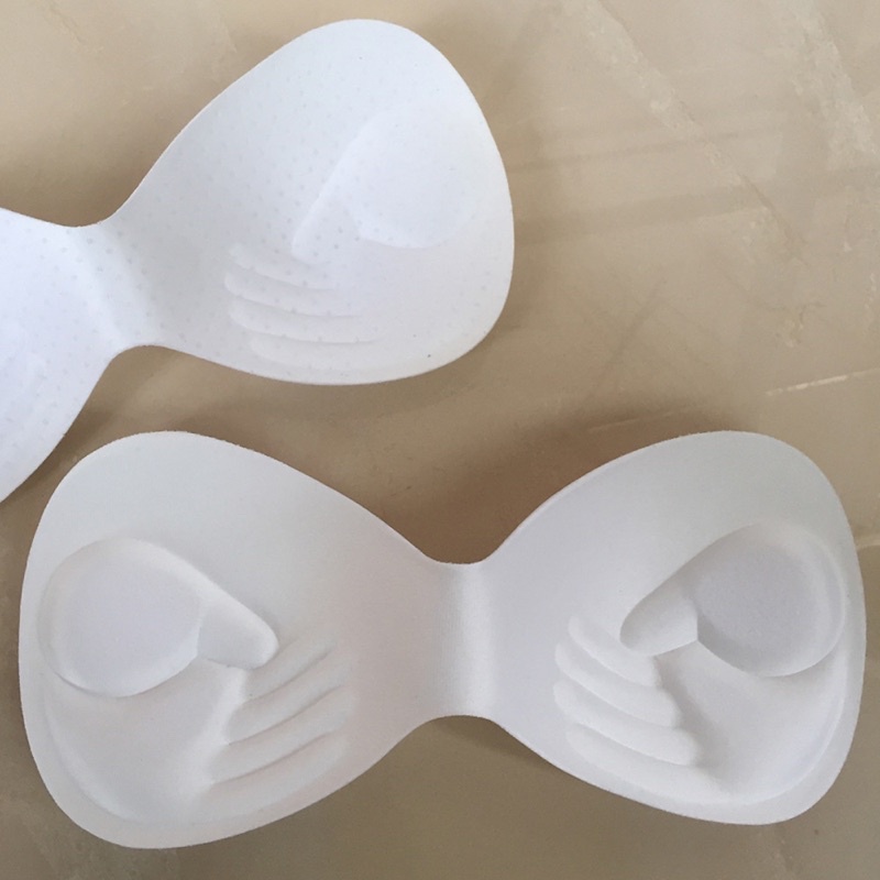 Mút áo bàn tay liền _đệm ngực bàn tay đôi Dùng nhét vào áo Bra , đệm ngực áo thể thao