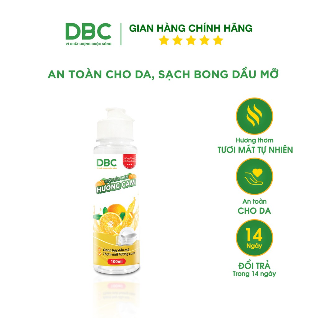 Nước Rửa Chén Hương Cam DƯỢC BẢO CHÂU 100ml