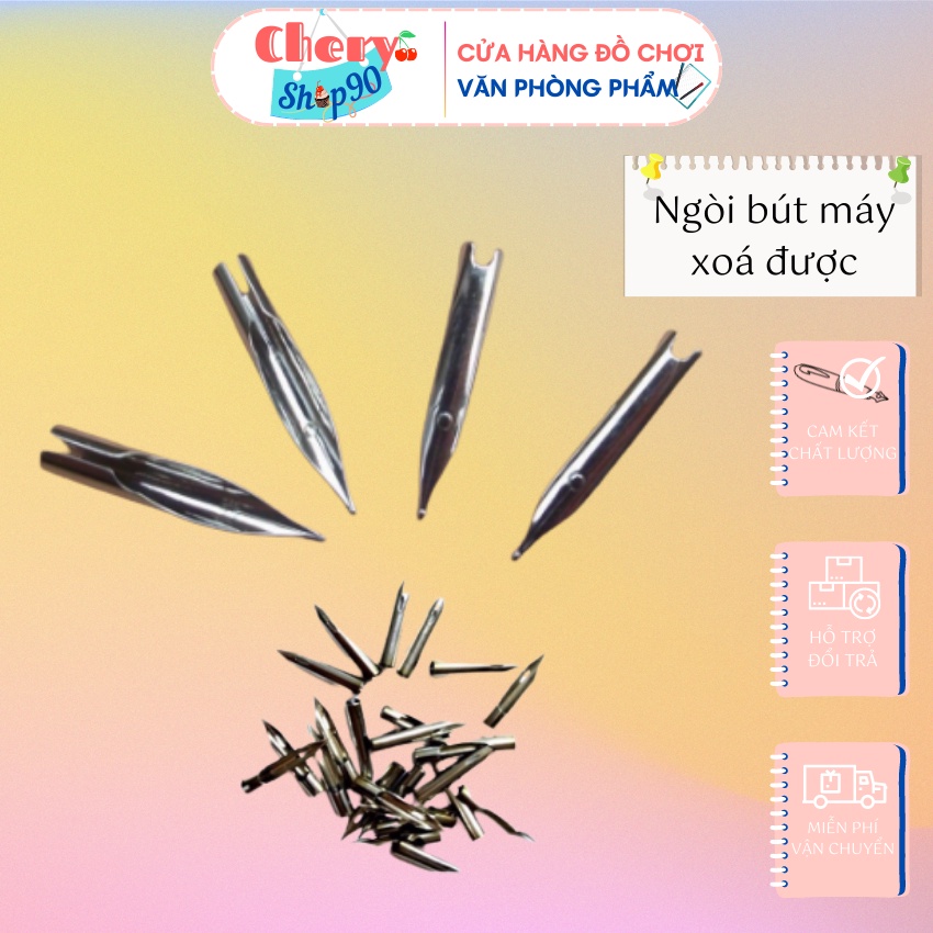 5 Ngòi bút máy xoá được ⚡ GIÁ TỐT ⚡ ngòi dùng cho bút mực xoá được dễ dàng tháo lắp