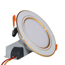 Đèn LED âm trần 90/7W đổi màu viền vàng/ viền bạc Rạng Đông