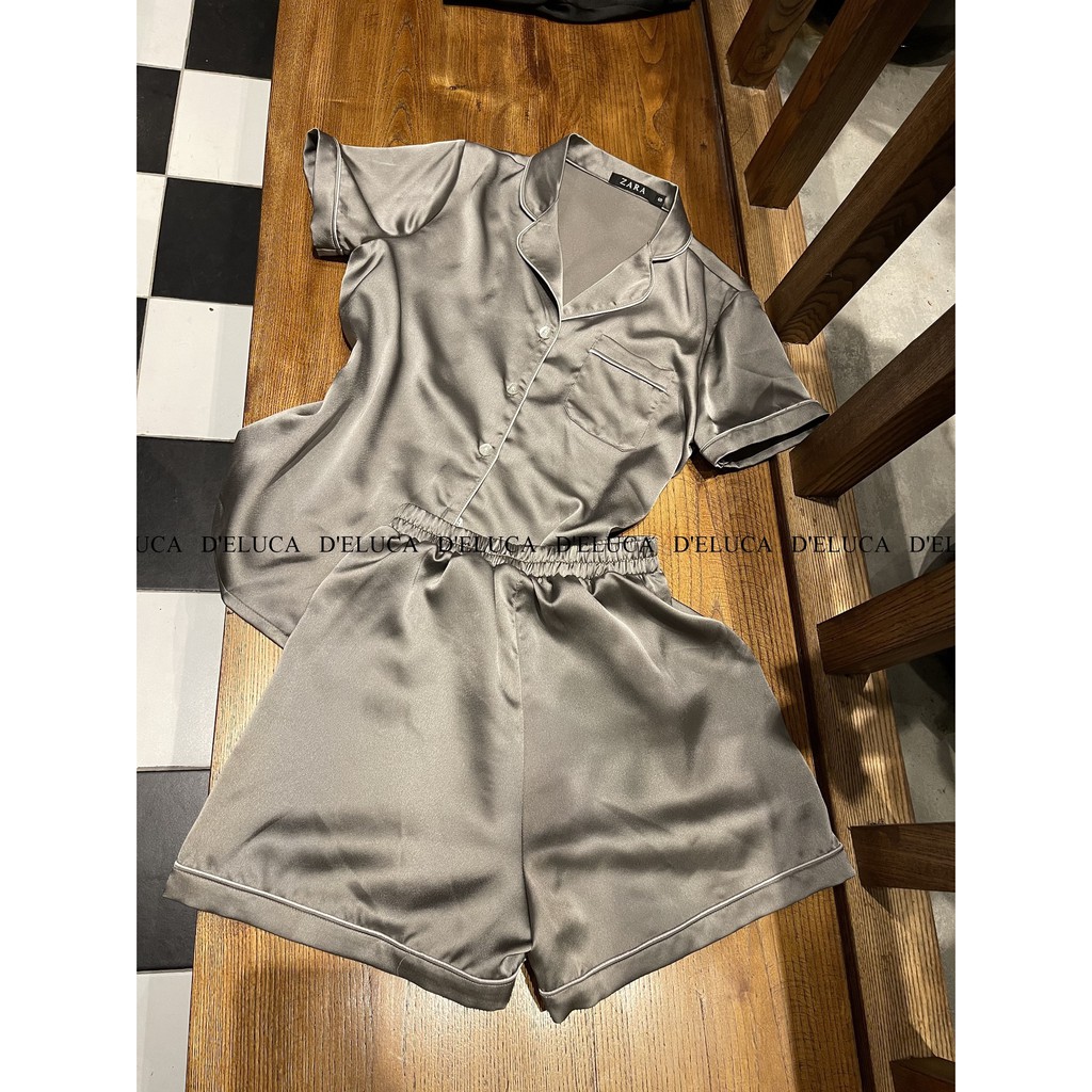 [Hình Thật+Video Tự Quay] 🌸 Bộ Ngủ Nữ Lụa Hàn Cao Cấp 🌸 Pijama Quần Cộc Áo Cộc Màu Trơn Phối Viền Mềm Mại Mặc Hè | BigBuy360 - bigbuy360.vn