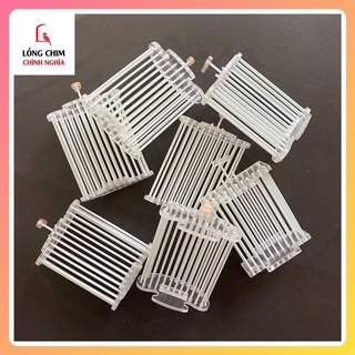 Rọ dế nhựa mica, nan cáp quang cho lồng chào mào - phụ kiện lồng chim đẹp