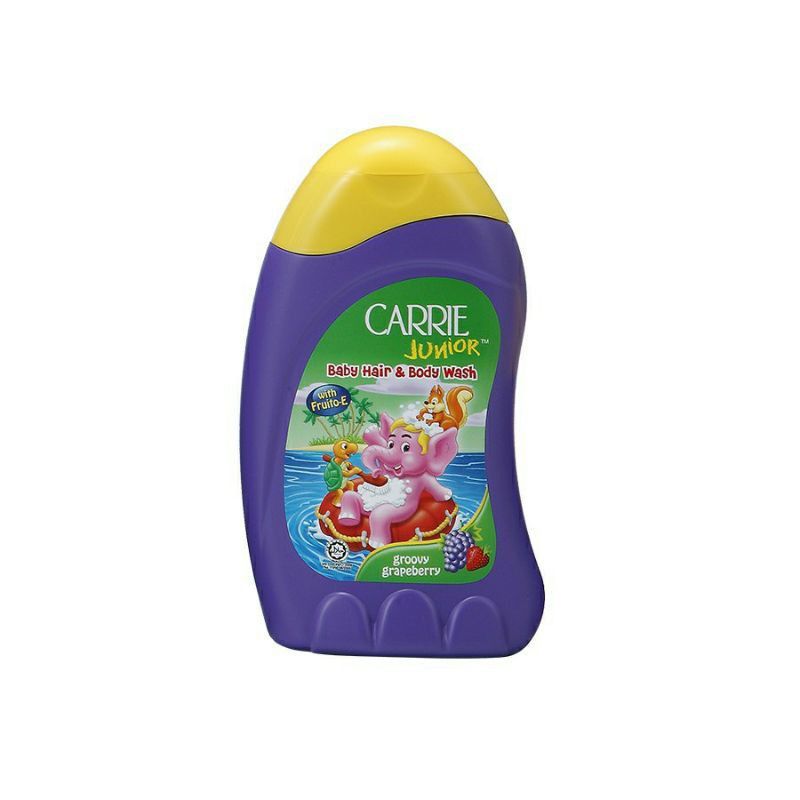 Sữa Tắm Gội Carrie Junior Hương Cherry / Grapeberry / Double Milk cho bé 280g