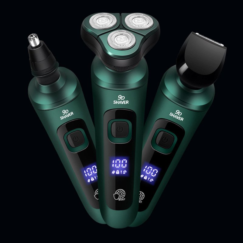 Máy Cạo Râu Cao Cấp 9D Shaver Màn Hình LED 2023 - Tặng Kèm 6 Phụ Kiện MCR02