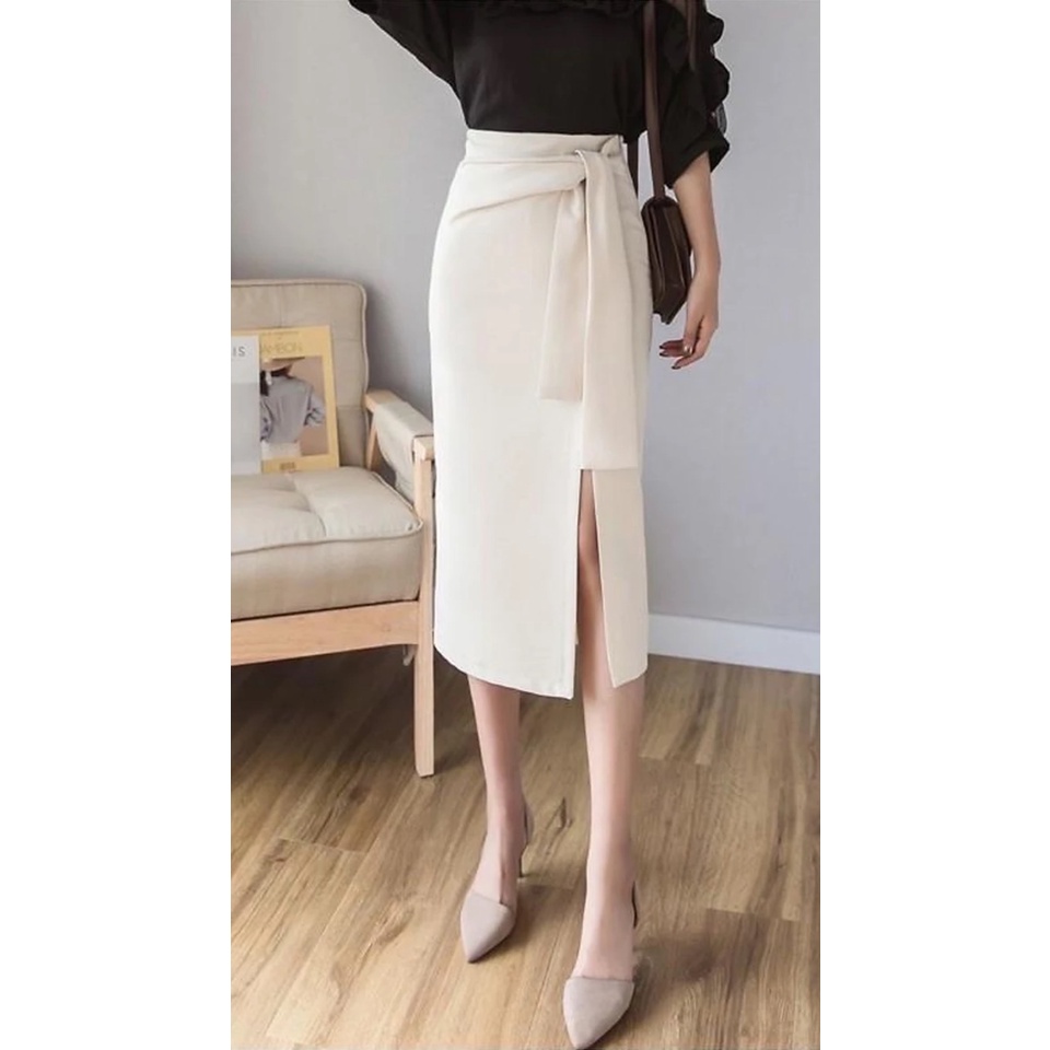 Chân váy xẻ tà cạp lơ .< Bán Sỉ >. | BigBuy360 - bigbuy360.vn