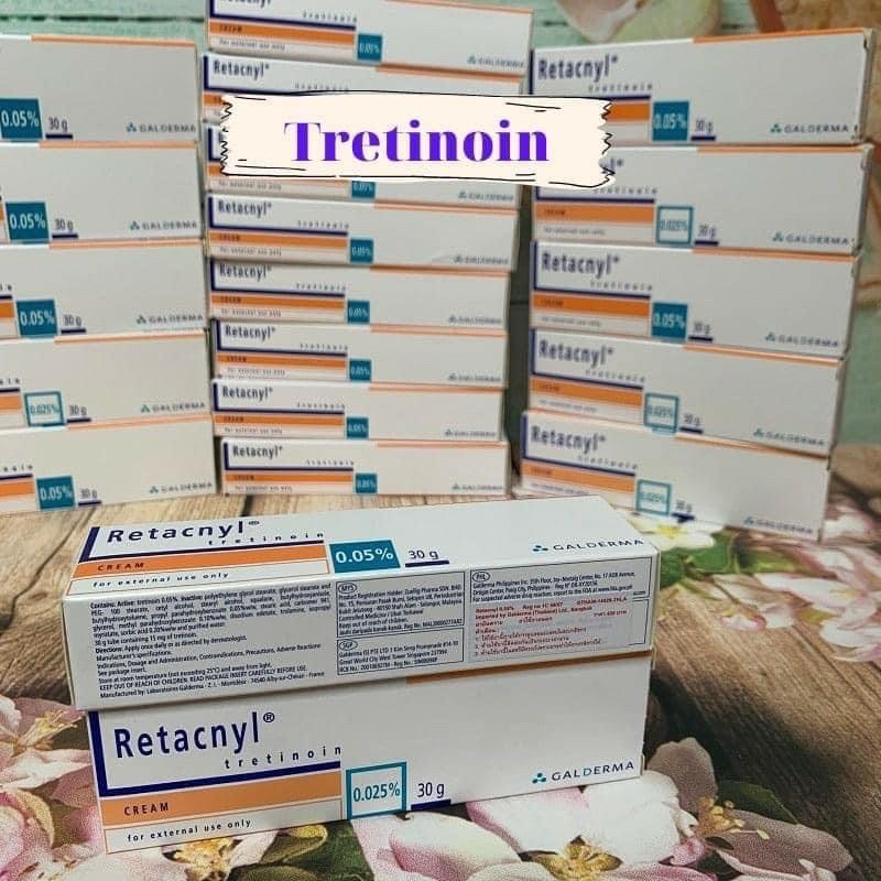 Kem ngừa mụn nám tàn nhang chống lão hoá Retacnyl tretinoin tretinol retinol 0,025/ 0,05 %