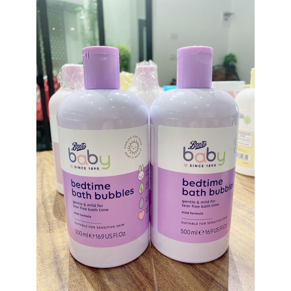 Dầu gội, sữa tắm, lotion dưỡng ẩm, chống cảm BOOTS BABY UK 500ml