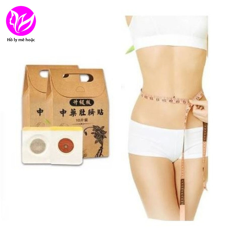 Hộp 10 Miếng Dán Rốn Tan Mỡ Trung Y Slimming Patch - Thảo Dược Nội địa Trung