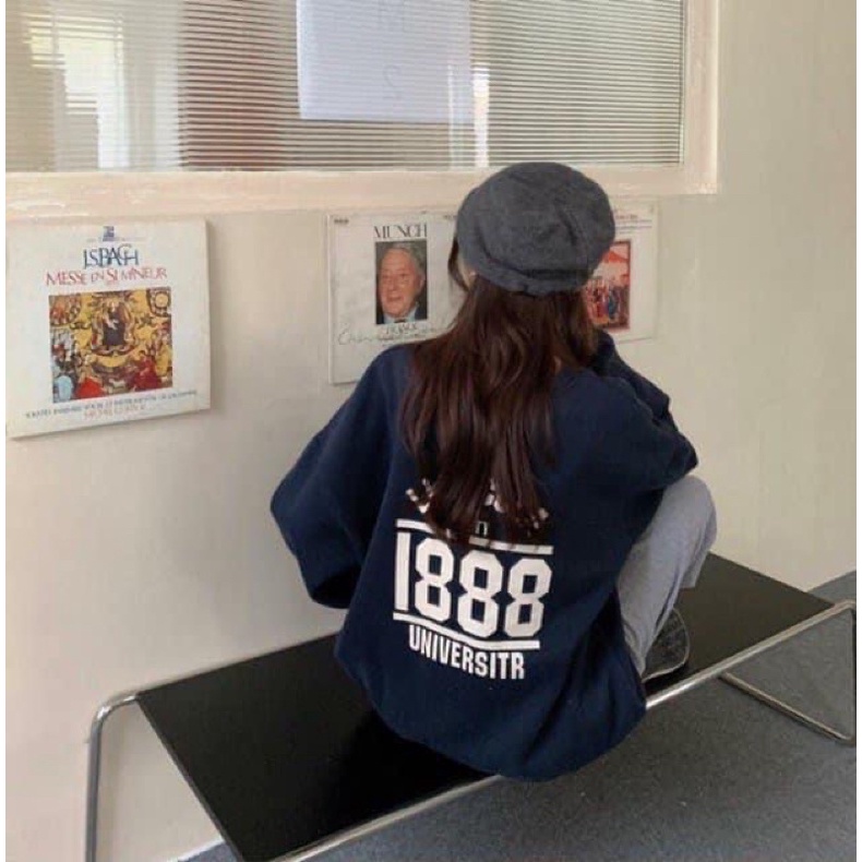 [RẺ VÔ ĐỊCH] Áo Nỉ Sweate 1888 một màu tay bồng from thụng Unisex,Chất bo tăm dày dặn(ảnh thật) | BigBuy360 - bigbuy360.vn