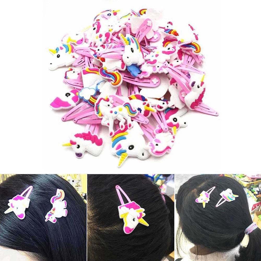 5 kẹp tóc hình kì lân hoạt hình dễ thương