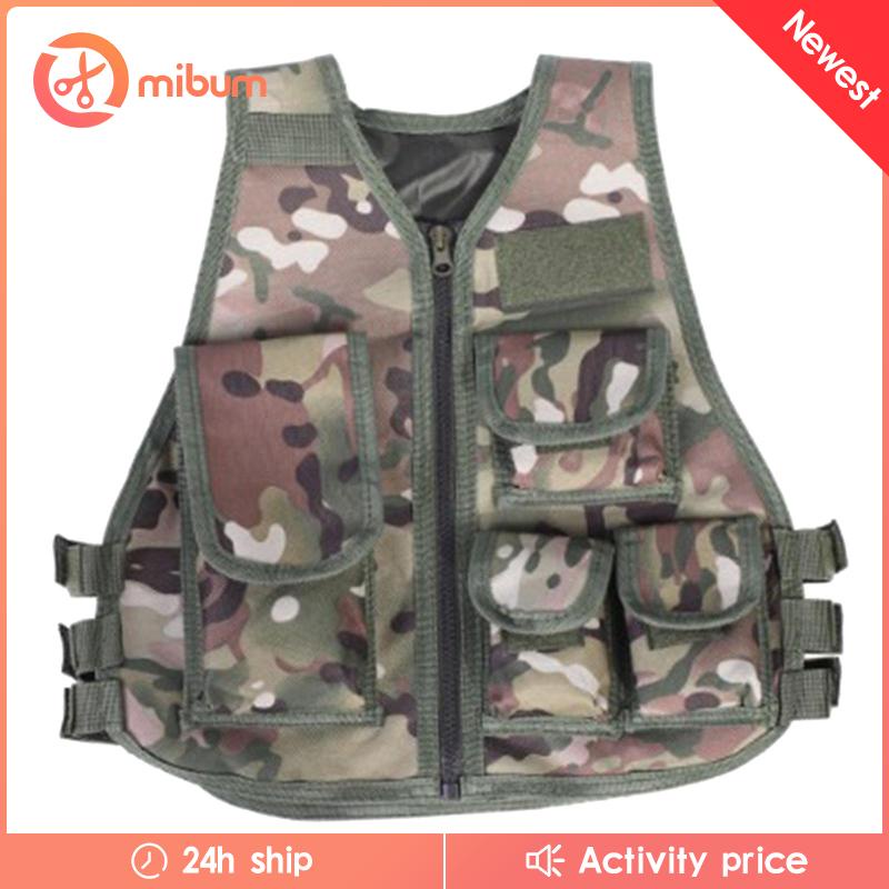 Áo Vest Chiến Đấu Thoáng Khí Có Thể Điều Chỉnh Dành Cho Trẻ Em Chơi Ngoài Trời