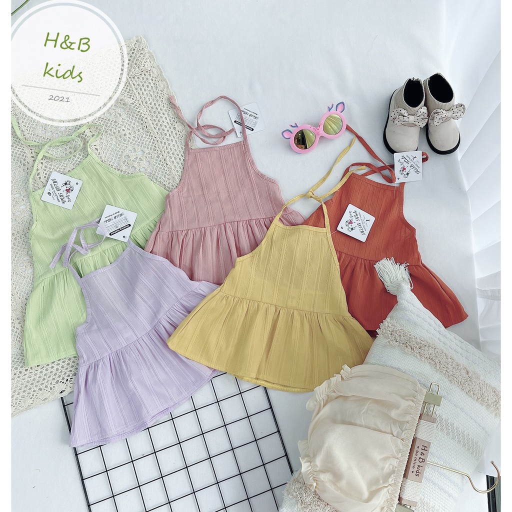 Set áo yếm quần đùi đi biển cực yêu cho bé - Set đi biển cho bé gái - Set yếm thời trang cho bé gái