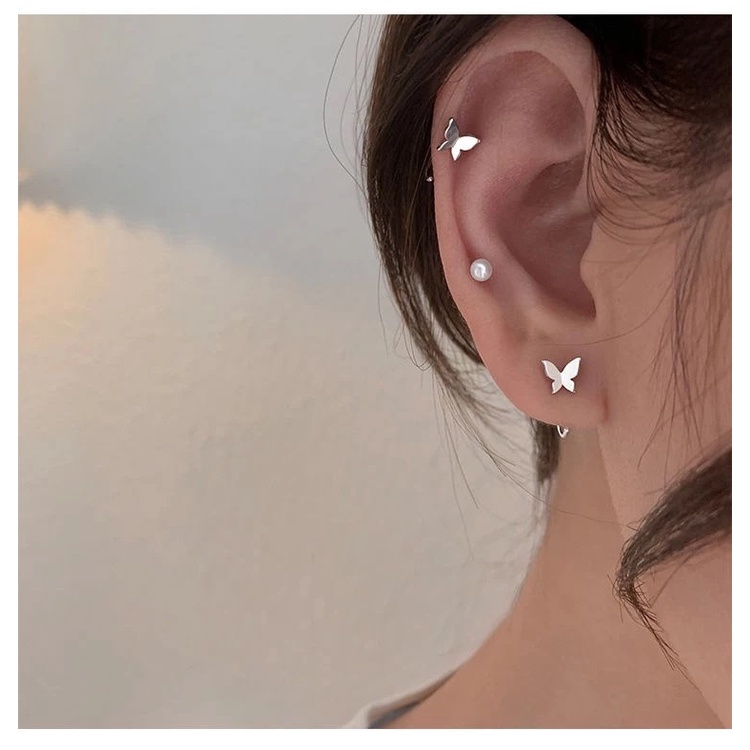 Bông Tai Hình Bướm Mini Xinh Xắn Dành Cho Nữ