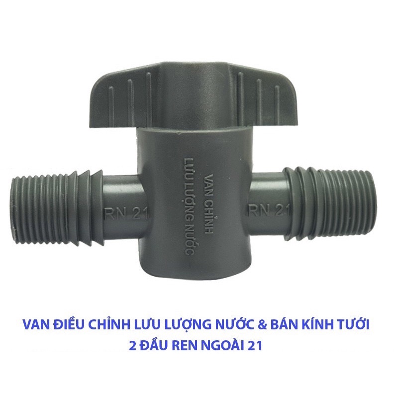 Van chỉnh nước 2 đầu ren ngoài