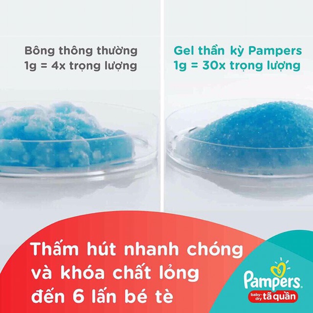 Bỉm Quần Pampers M74/ L68/ XL62/ XXL56