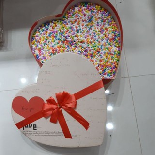 Hộp tim đựng quà size to rộng 32cm cao 20cm: 150k/hộp