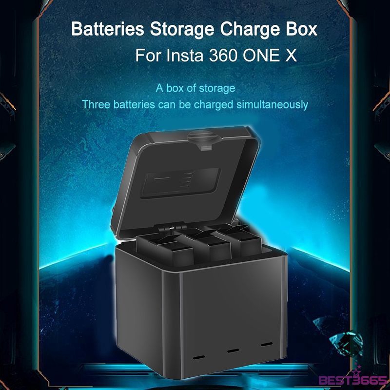【3C】 3in1 Fast Battery Charger USB Port Accessory For Insta360 One X Action Cameras