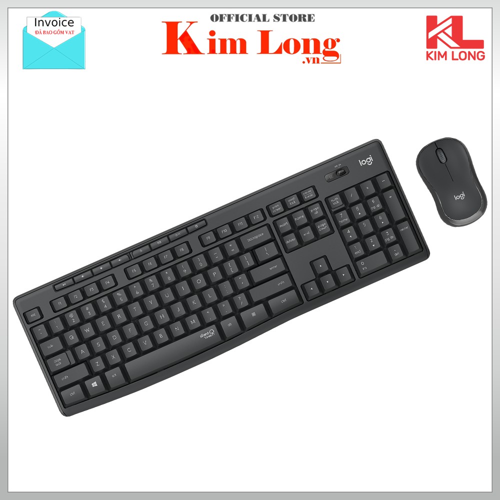 Bàn phím chuột Logitech MK295 Không Dây Silent Yên Lặng - Bảo hành chính hãng