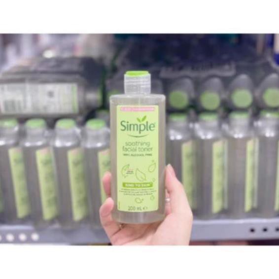 ✅✅ (HÀNG CHUẨN NỘI ĐỊA EU) Nước hoa hồng Simple Soothing Facial Toner 200ml | BigBuy360 - bigbuy360.vn