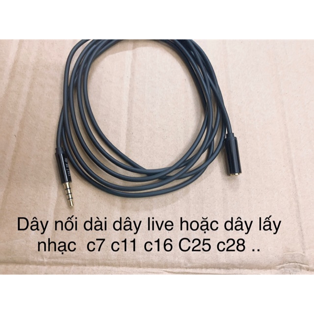 [Mã ELHACE giảm 4% đơn 300K] Dây nối dài dây live hoặc dây lấy nhạc c7 c11 c16 C25 c28 ..