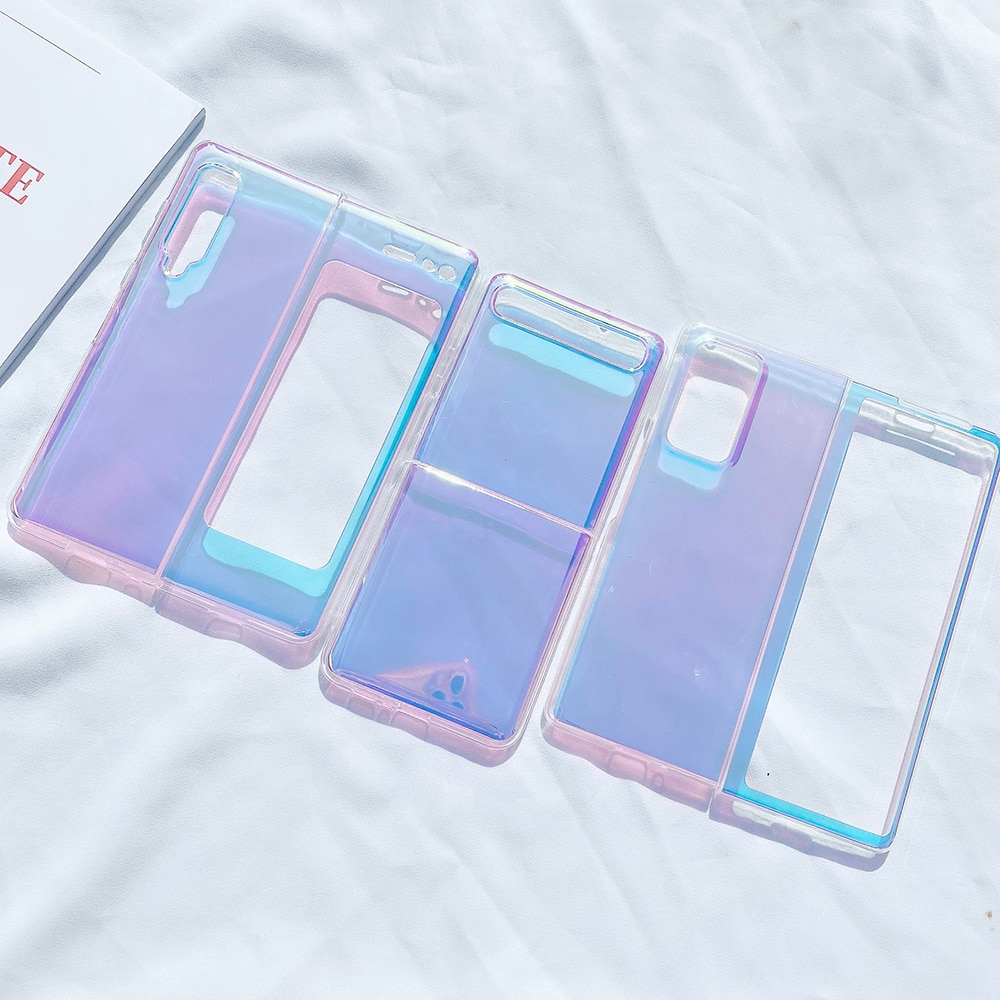 Ốp Điện Thoại Tpu Silicon Mềm Màu Tím Nhạt Cho Samsung Galaxy Z Fold 2 Fold2 5g