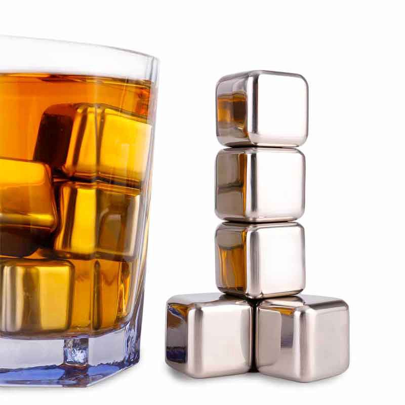 HCM set 8 viên đá làm lạnh vĩnh cữu kèm kẹp gắp , đá lạnh vĩnh cữu inox 304 không gỉ độ bền cao an toàn khi sử dụng