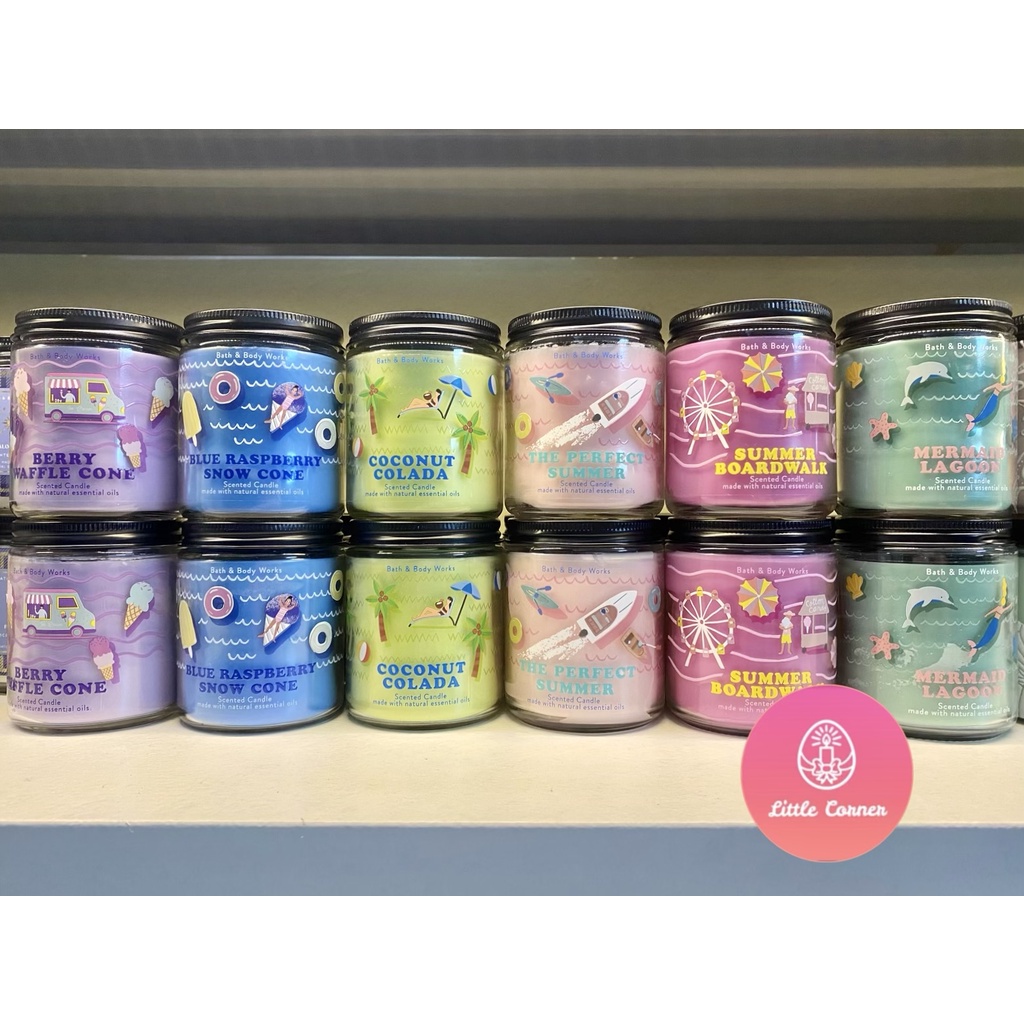 Nến thơm 1 bấc BATH AND BODY WORKS (BBW) 198g - Summer Collection