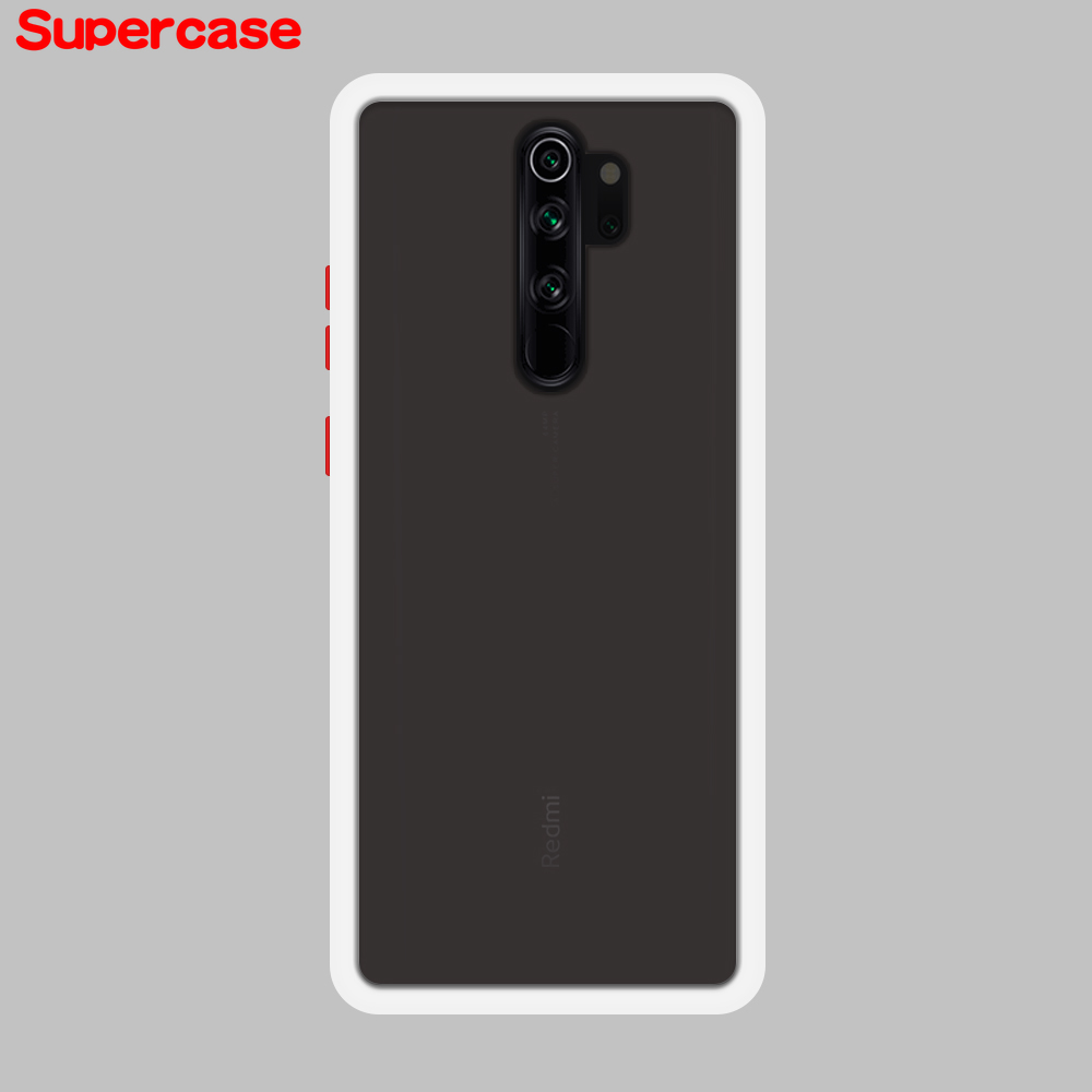 Ốp lưng cứng viền mềm mặt nhám chống sốc cho Xiaomi Redmi K30 Pro Note 8 7 Pro 8T 8A 7A