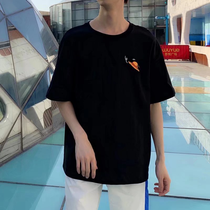 Áo Thun Tay Ngắn Dáng Rộng In Họa Tiết Hoạt Hình Phong Cách Hip Hop Thời Trang Cho Nam Size M-8XL