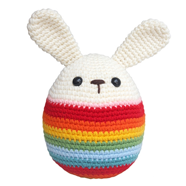 Thỏ Trứng Cầu Vồng L - Huge Easter Egg Rainbow - WT-073RAI-L - Bobi Craft