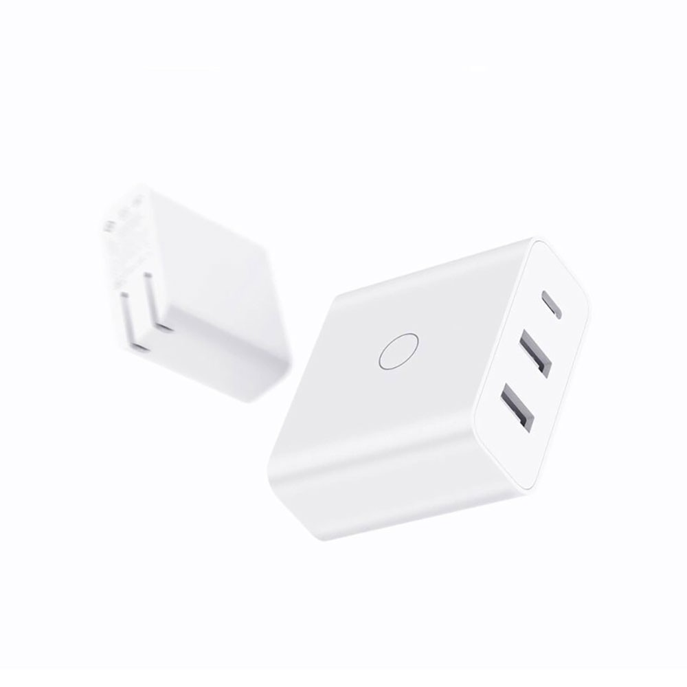 Củ sạc nhanh PD 65W Xiaomi ZMI HA832 2 cổng USB, 1 cổng Type C (hỗ trợ sạc laptop) - Bảo hành 1 tháng