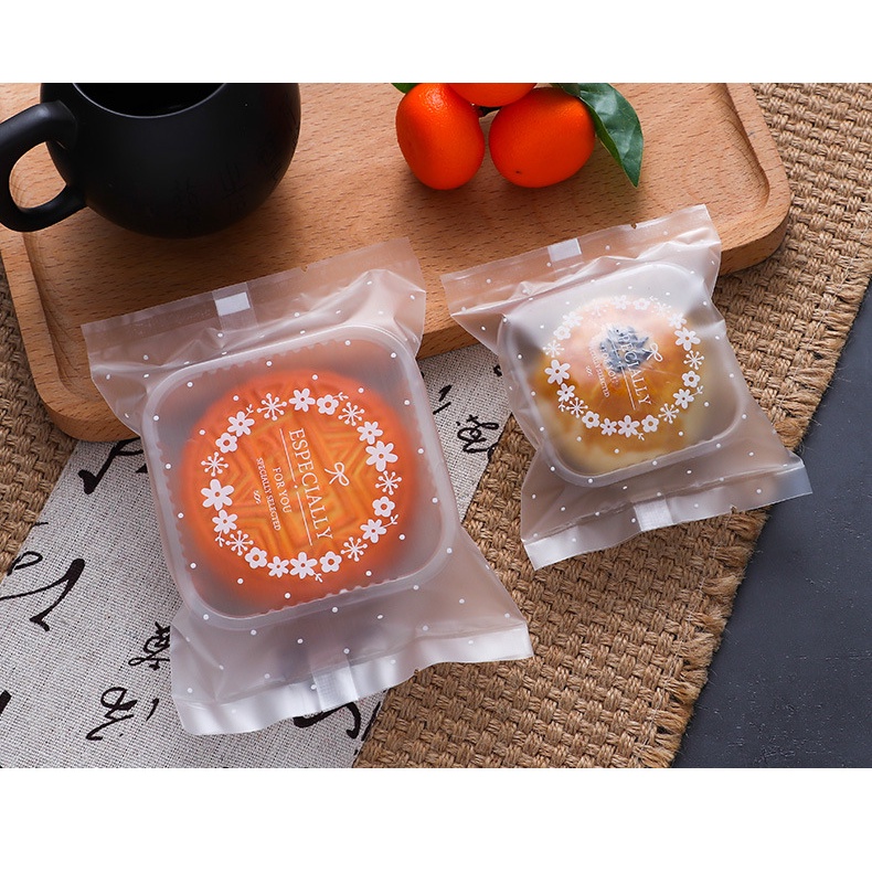 100 Túi Đựng Bánh Kẹo, Bao Bì Đựng Trà, Bánh Kẹo Họa Tiết Vòng Hoa Especially - VUA BAO BÌ