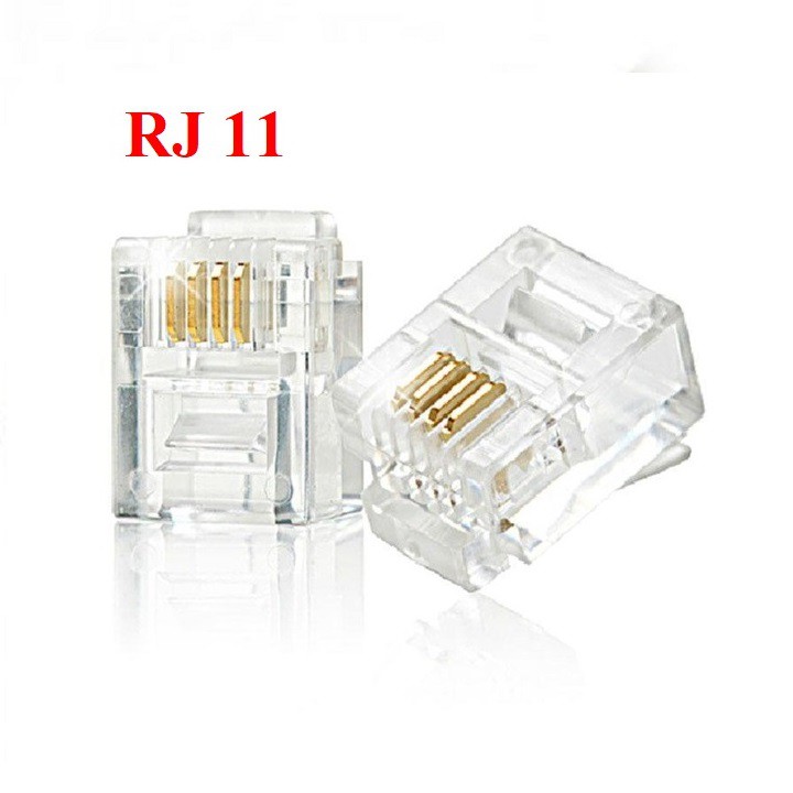 HẠT ĐIỆN THOẠI RJ11 (túi 100 hạt)