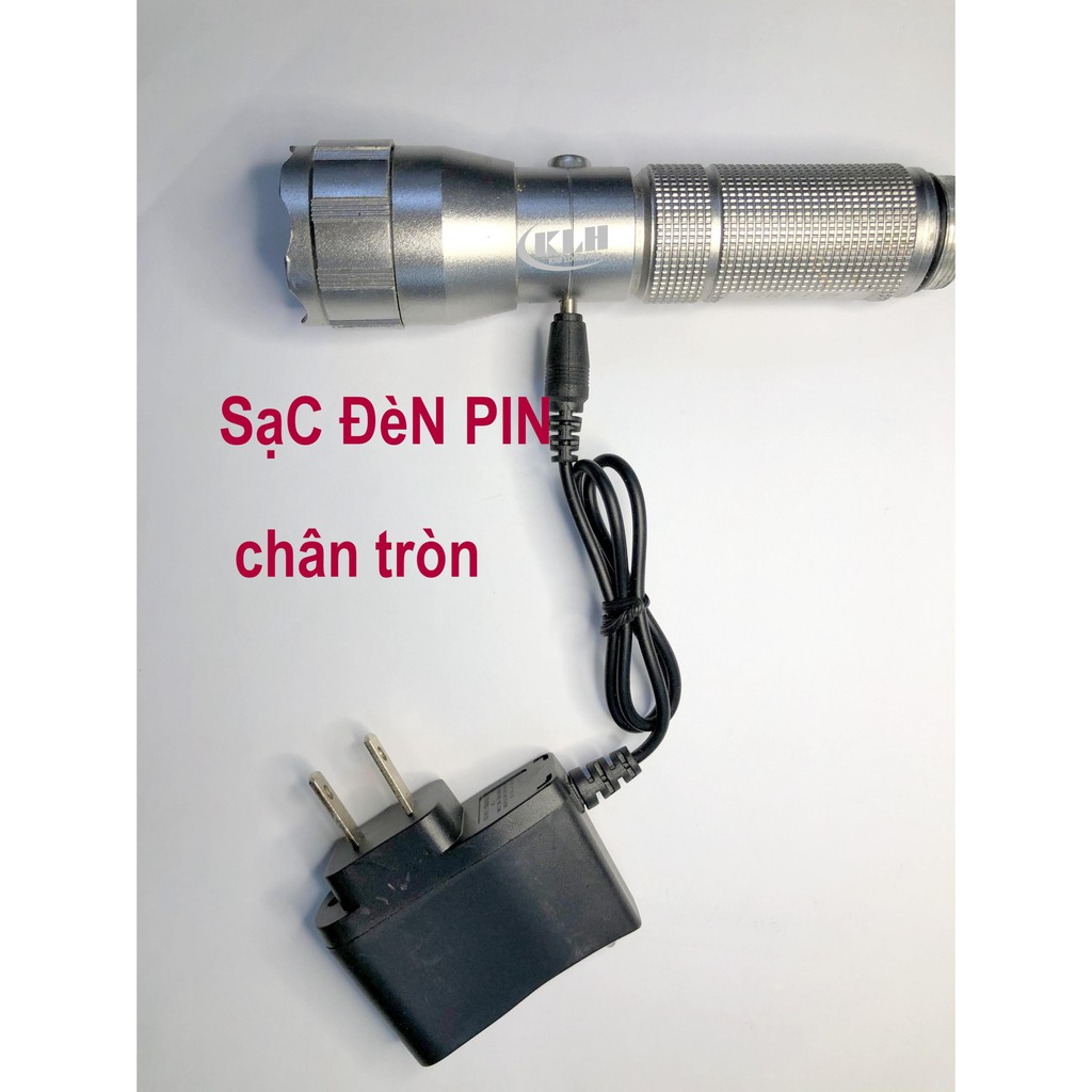 CỤC SẠC, NẠP ĐÈN PIN chân tròn bóc hộp 4,2V dùng chung các loại đèn pin cầm tay, đội đầu