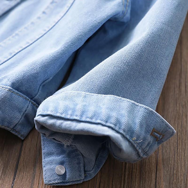 Áo Khoác Denim Thêu Hoa Cho Bé Gái (2-7 Tuổi)