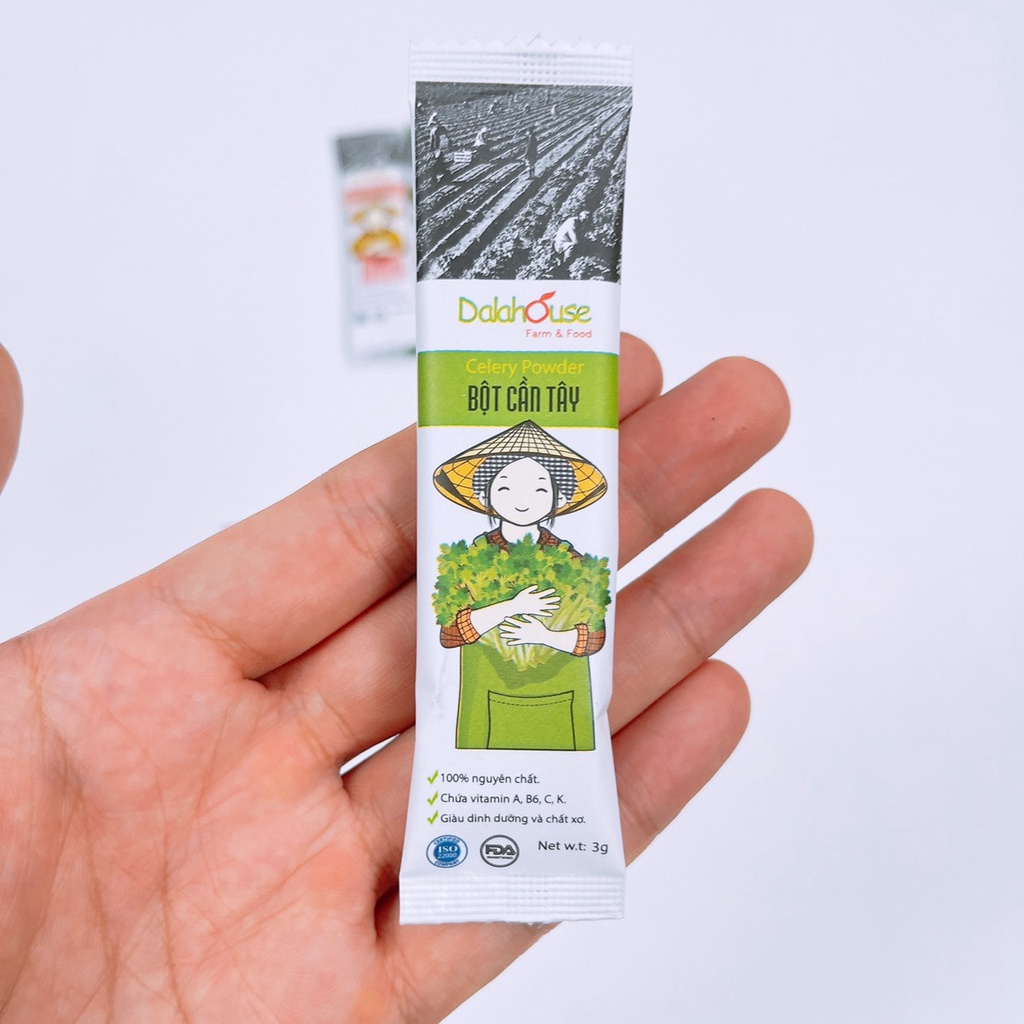 Bột rau củ sấy lạnh hữu cơ cho bé ăn dặm Dalathouse gói 3gr Goodbabyvn