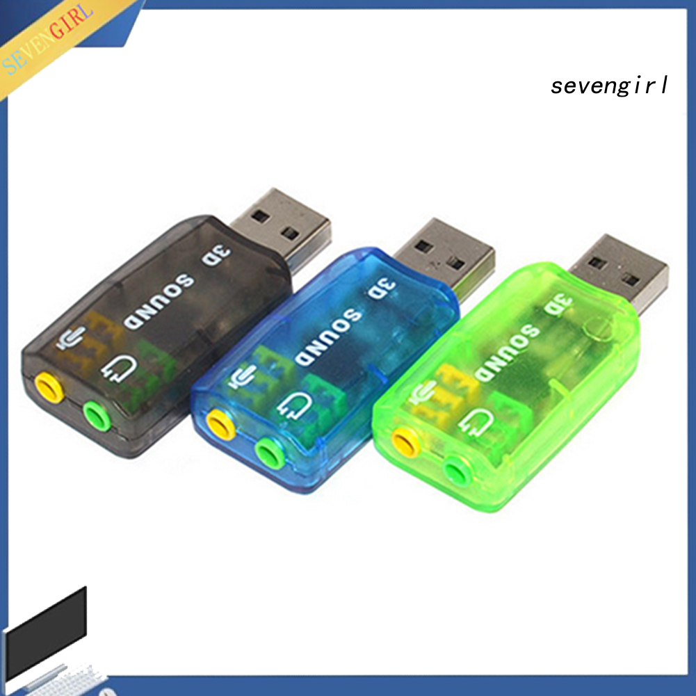 Bộ Chuyển Đổi Âm Thanh Sev-5.1 Lỗ Cắm Usb Sang 3.5mm Cho Pc 3d