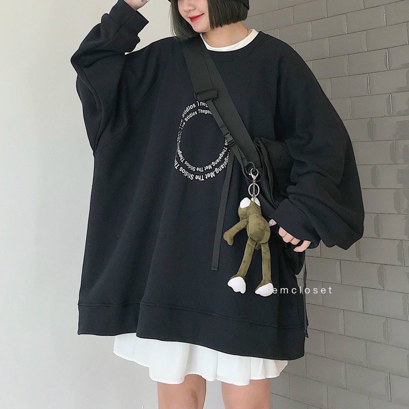 Áo sweater mây form to rộng, 100% ảnh thật và video