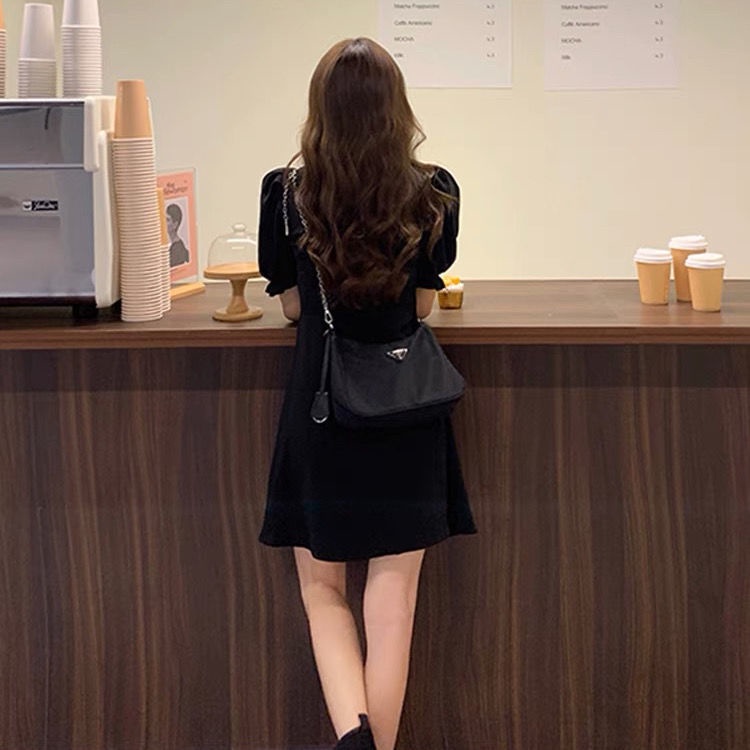 Đầm Nữ Dài Tay Cổ Tròn Dáng Ôm Thời Trang Hàn