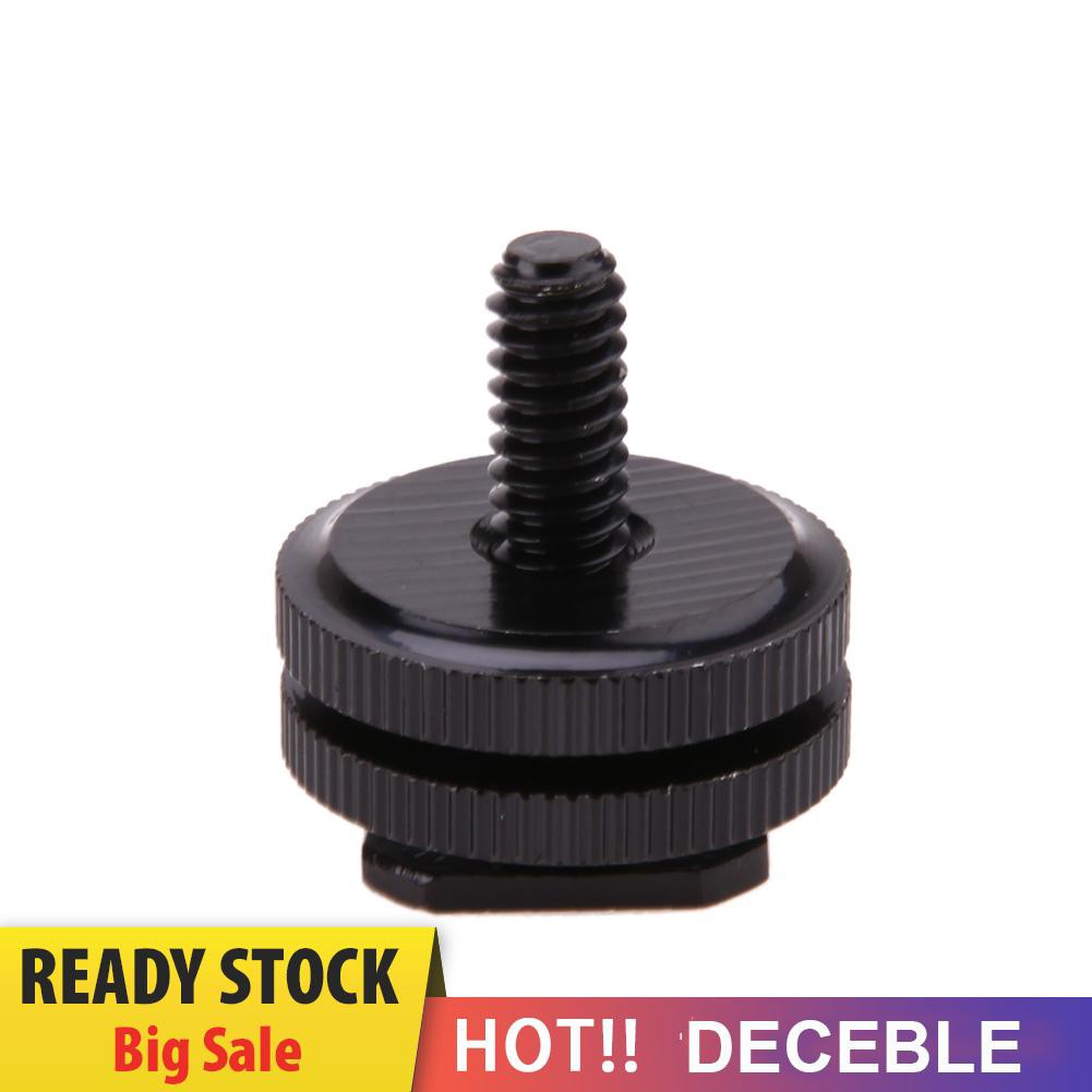 Deceble Pro 1/4&quot;-20 Tripod Mount Screw to Flash Camera Hot Cold Shoe Adapter