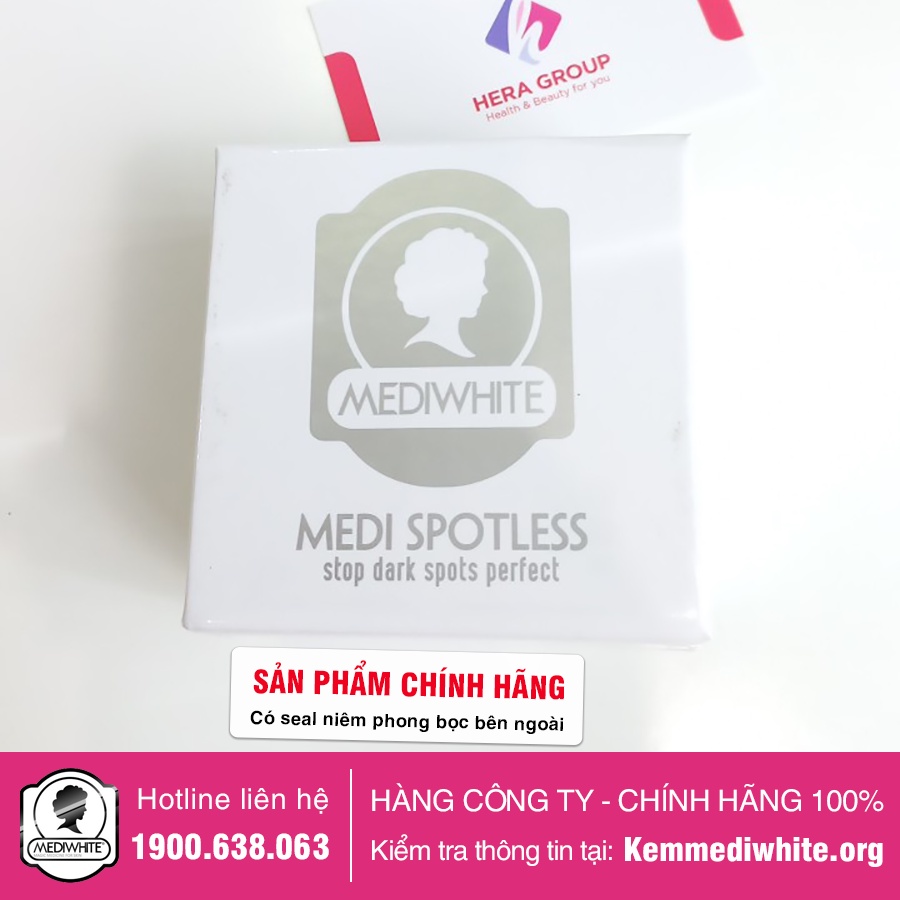 Kem Mờ Thâm Mụn Medi White Chính Hãng - Medi Spotless - Kem Mờ Thâm Mụn Sáng Da Medi White