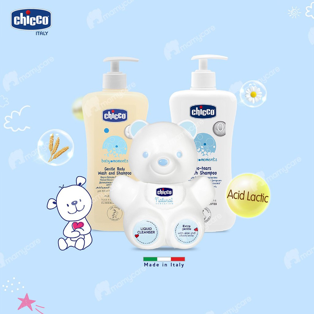 Sữa tắm gội chiết xuất yến mạch Chicco cho bé từ sơ sinh - MAMYCARE