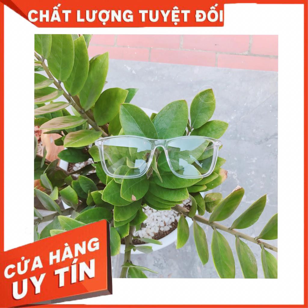 KÍNH GỌNG DẺO UNISEX - KÍNH TRONG SUỐT NAM NỮ THỜI TRANG CHỐNG BỤI GIẢ CẬN