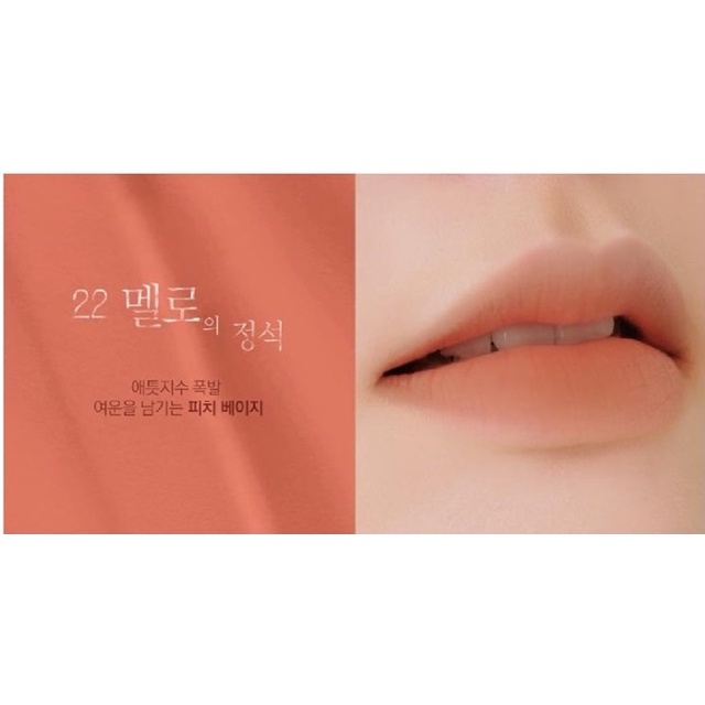 Son kem Bbia Last Velvet Lip Tint Màu 22 cam nude siêu tây