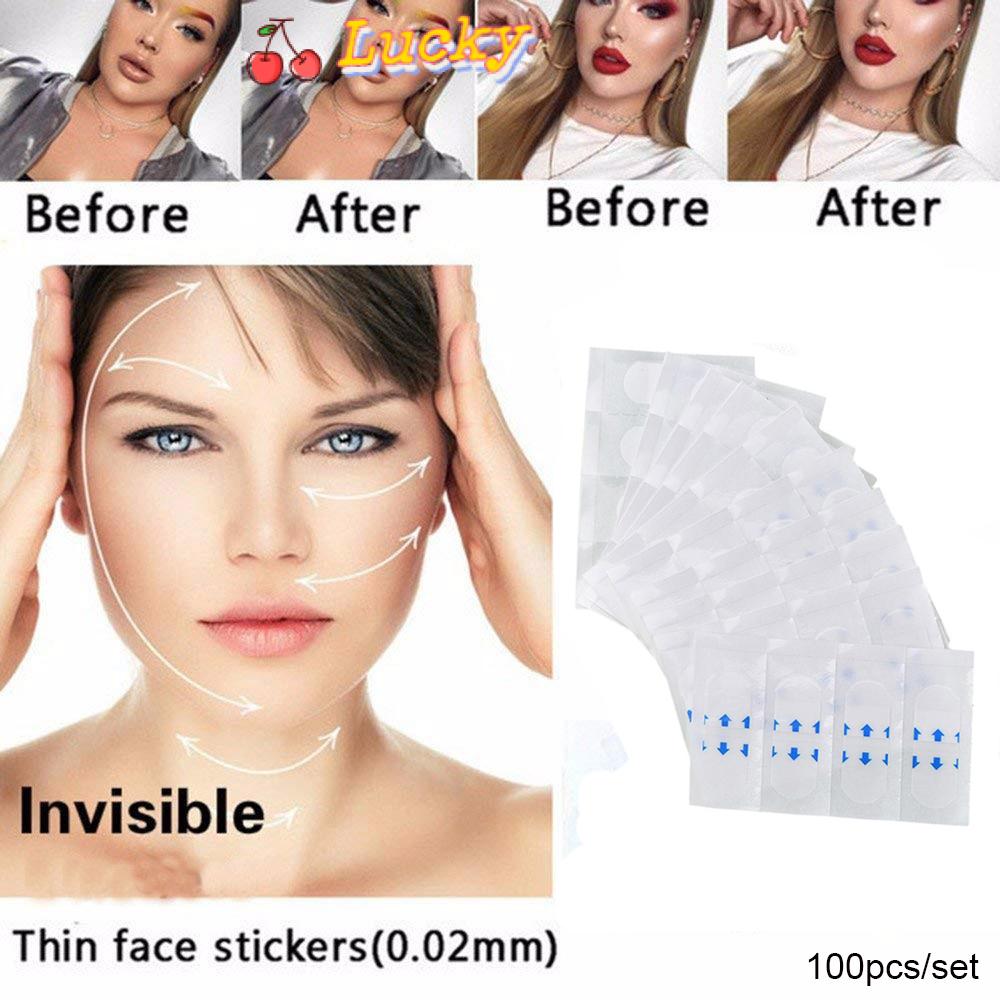 Set 100 Miếng Dán Nâng Cơ Mặt Trong Suốt Siêu Bền Tiện Dụng