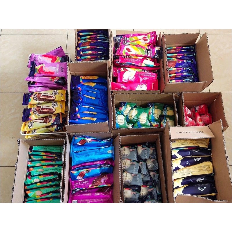 Kem thùng mix vị 30 cây thơm ngon mát lạnh nhập khẩu trực tiếp từ Indonesia - Thương hiệu kem Aice nổi tiếng ngon giá rẻ