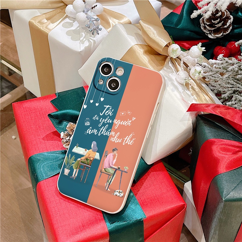 Ốp Iphone ⚡𝐅𝐑𝐄𝐄 𝐒𝐇𝐈𝐏⚡️ nội dung cho người đang yêu &quot;Tôi Đã Yêu Người Âm Thầm Như Thế&quot; 13 12 11 Pro Max 7plus