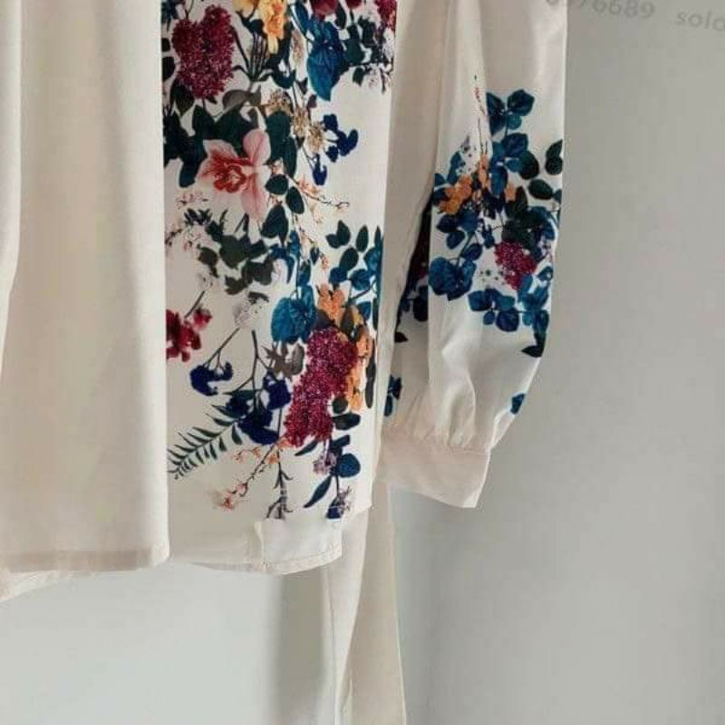 ÁO SƠ MI NỮ IN HOA SIÊU ĐẸP