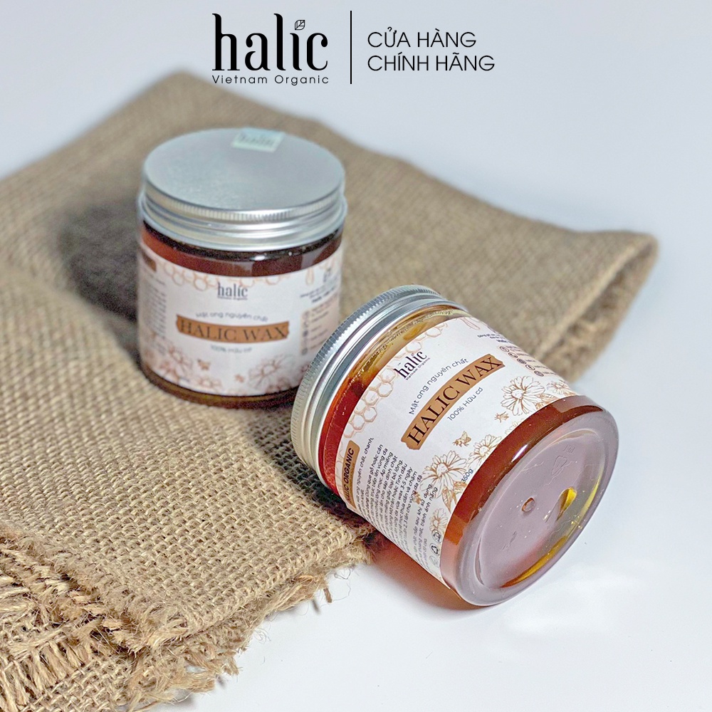 Combo triệt lông Chân Tay vĩnh viễn Halic Organic với Sáp wax lông lạnh 350g và Mỡ trăn triệt lông 30ml an toàn hiệu quả