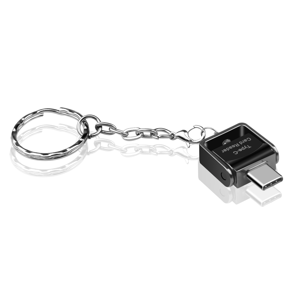 Đầu đọc thẻ nhớ TF Micro SD cổng USB 3.1 Type C kèm móc khóa
